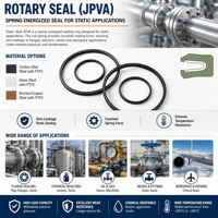 Joint d'étanchéité en PTFE en forme de U, à ressort, à faible friction, haute pression, pour vérin hydraulique et pompe chimique