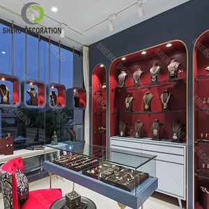 Vitrina de Exhibición de Joyería de Vidrio de Alta Calidad, Diseño Personalizado para Decoración de Joyerías, Exhibición de Joyería de Alta Gama - Product Image 3