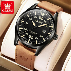 9962 Oem logo Watch Waterproof Fashion Classic Relojes Wrist Custom Calendar <b>Leather</b> Luxury Men Quartz Watches - Product Image 1