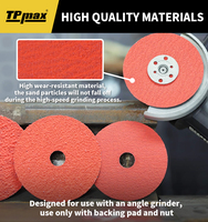 Disques de ponçage et de meulage haute efficacité à base de fibres vulcanisées en oxyde d'aluminium OEM pour meuleuse d'angle, polissage et meulage des métaux