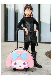 Botu 20 pouces ABS + PC valise à roulettes pour filles enfants <span class=keywords><strong>avion</strong></span> cabine bagages de voyage avec dessin animé mélodie Mini valise sac - Product Image 6