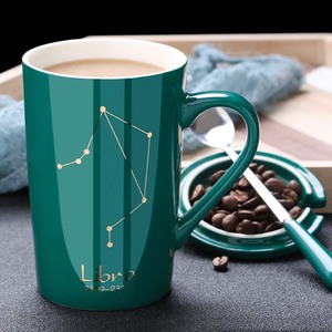 Taza de porcelana con signo del zodiaco, tazón de astrología, regalo, horóscopo, Juego de vasos con caja de regalo y cuchara - Product Image 2