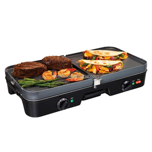 アイファ電気韓国ノンスティックBbqクックグリドルスキレット鍋多目的2 in 1クッキングフライパンとホットポット - Product Image 3