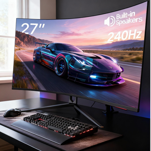 Moniteur de jeu LCD incurvé populaire en gros, 1 ms, <span class=keywords><strong>120</strong></span>/180/240 <span class=keywords><strong>Hz</strong></span>, synchronisation adaptative, écran PC, support relevable et rotatif, 24/27/32 pouces - Product Image 5