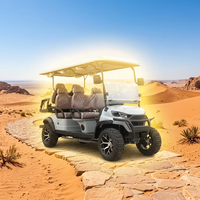 Les meilleurs chariots de golf à essence 6 places sont équipés d'écrans tactiles LCD et de haut-parleurs