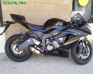 Kit de Carenado para Motocicleta <span class=keywords><strong>Kawasaki</strong></span> Ninja <span class=keywords><strong>ZX6R</strong></span> 2013 2014 2015 <span class=keywords><strong>2016</strong></span> 2017 2018 ZX 6R ZX-6R <span class=keywords><strong>636</strong></span>, Carenados Negros - Product Image 1