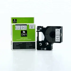 9mm siyah beyaz uyumlu Dymo D1 etiket bant 40913