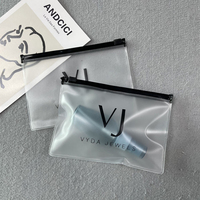 Bolsa con cierre de cremallera para collar de pendientes de embalaje pequeño personalizado para joyería, bolsa de embalaje de plástico con cremallera de PVC deslizante para joyería