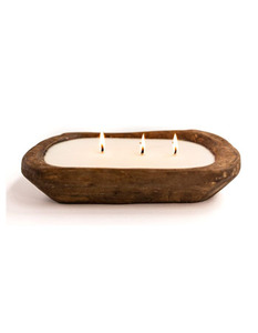 Wood Dough <strong>Bowl</strong> Candles Wooden Decorative Farmhouse Dough <strong>Bowl</strong> Hand <strong>Carved</strong> Centerpiece Wooden Dough <strong>Bowl</strong> - Product Image 1