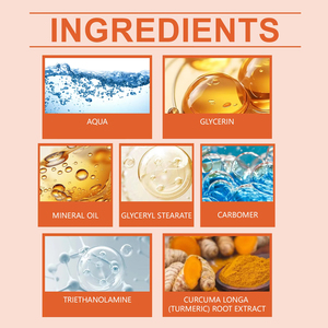 Crème pour le visage au curcuma, éclaircissante, hydratante, nourrissante, lotion pour le visage pour tous les types de peau, soin quotidien - Product Image 4