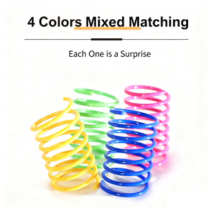 Interactive Cat Spiral Creative Spring Toy to Kill Time and Keep Fit, ABS Plastic for Swatting, <strong>Biting</strong>, Hunting Kitten Toys - Product Image 2