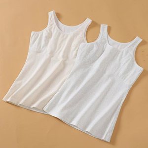 Débardeur en coton doux à rayures pour adolescentes, avec bretelles larges et soutien-gorge sans armatures, collection été 2022 - Product Image 3