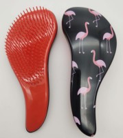 Brosse à cheveux Flamingo personnalisée pour les femmes faites votre propre marque usine en gros brosse à cheveux masseur de cuir chevelu