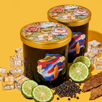 Bougies Pilier Parfumées Artisanales en Cire de Soja avec Pierre de Cristal, Mèche en Bois et Fleurs Séchées Colorées pour la Maison - Vente en Gros Usine
