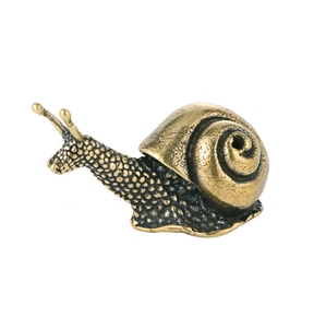 Fabbrica diretta artigianato in ottone ornamenti lumaca ottone desktop solida vecchia tecnologia. - Product Image 6