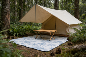 Tapis d'extérieur durable et écologique, portable, imperméable, résistant à l'humidité, élégant, pour le camping et la plage - Product Image 3