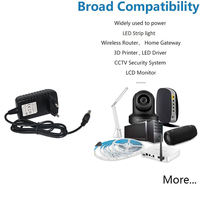 Adaptador de Corriente Alterna a Corriente Directa de 100-240 V CA, Transformador de 12 V 2 A para Tiras de Luces LED
