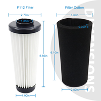Filtre d'aspirateur compatible avec Dirt Devil F112 pour usage domestique, filtre d'aspirateur domestique