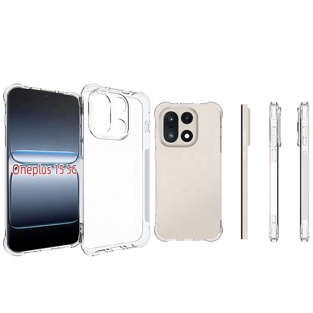 For Oneplus 15 13 13t 5G Tpu Silicone Gel Corner Shockproof Full Clear Case Cover