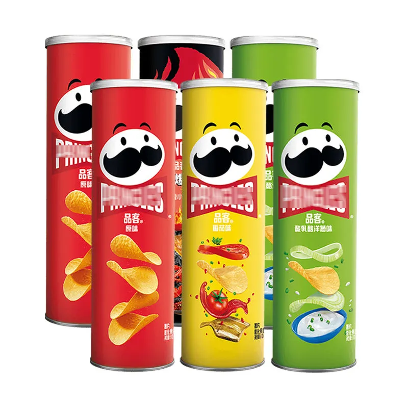 Pringle มันฝรั่งทอดกรอบ110g ขนมเพื่อสุขภาพขนมมันฝรั่งขายส่ง