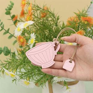 RTS Creative PU Leather Coffee Cup Shaped <b>Bookmark</b> Promotional Book Mark Tassel Paper Corner Charming Gifts for Book Lovers - Product Image 3