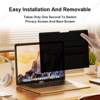 Protection d'écran magnétique intelligente en PET pour MacBook Pro 13 pouces, anti-reflet, anti-espionnage, film de protection pour ordinateur portable et téléphone