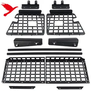 For Mitsubishi Pajero 2007-2021 Car Accessories Rear Trunk Luggage Shelf Tail Cargo Storage Panel Multi-Function Rack Kit