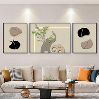 Abstrak 3D efek geometris Poster pola seni Deco desain kristal porselen lukisan untuk dekorasi rumah ruang tamu cetak Dinding