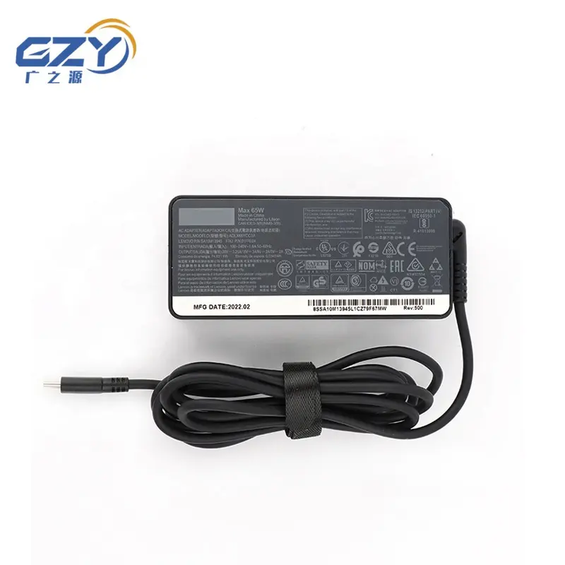 20V 3.25A 65W Type C Laptop Adapter USB C Notebook Charger For Lenovo ThinkPad 475 E480 E485 E490