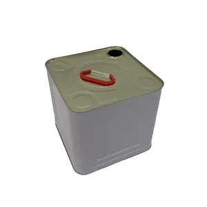 Toptan 10L boş gıda sınıfı dikdörtgen Metal kare kutular için boya sıvı ambalaj için Metal kutular kategori