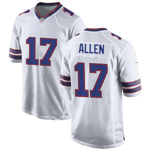 Maillots de football américain personnalisés Buffalo 2026 – Uniformes brodés pour jeunes avec logos – Tenues de sport blanches - Product Image 3