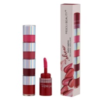 Kit de rouge à lèvres mat 5 en 1 Sexy Red Velvet Lip Tint Anti-Stick Lip Oil Mineral Makeup Set in Box Packaging