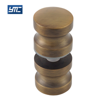 YMC tailles personnalisées Bronze Antique laiton douche verre bouton de poignée de porte pour salle de bain