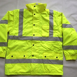 Yüksek görünürlük kış su geçirmez yansıtıcı emniyet iş giysisi <span class=keywords><strong>3</strong></span>-in-1bomber ceket dolgu ile - Product Image 4