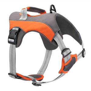 Arnés ajustable y transpirable para perros grandes, para ejercicio al aire libre, deportivo, verde - Product Image 5