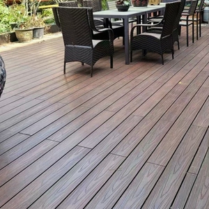 Tarima de Madera Compuesta de Plástico y Madera Moderna, Antideslizante, Impermeable, Ignífuga, con Aspecto de Madera en 3D, Sistema de Clic, <span class=keywords><strong>Parquet</strong></span> Liso para Exteriores - Product Image 3