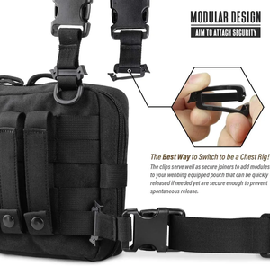 Attrezzatura sportiva da viaggio borsa pettorale portatile impermeabile moda Camouflage gilet tattico da uomo - Product Image 6