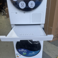 LGS Quality HUAZOS Front Loading Washing Machine Stack Kit 15KG Washer+15KG Dryer Dark Grey Support ECO Drive Dynamic Clean
