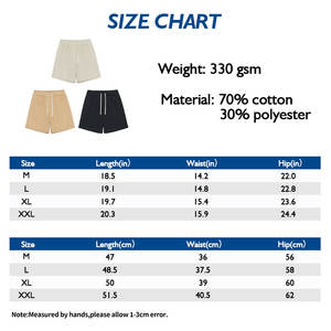 Short streetwear en maille de coton polaire de haute qualité pour hommes - Product Image 6