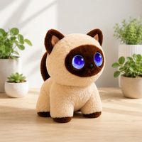 Boneka Kucing Pintar AI Interaktif dengan Umpan Balik Emosional, Robot Edukasi & Hiburan untuk Hadiah Anak-Anak