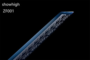 Fleur de prunier <span class=keywords><strong>Bleu</strong></span> Katana Épée Jouet <span class=keywords><strong>Bambou</strong></span> ZF001 - Product Image 5