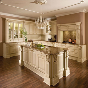 Nouvelle armoire d'appoint modulaire en bois naturel avec tiroirs, garde-manger autoportant blanc, design de cuisine européenne - Product Image 3