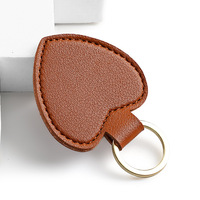 Porte-clés en cuir personnalisé, porte-clés vierge, logo de marque de voiture personnalisé, porte-clés en cuir PU de luxe en forme de cœur