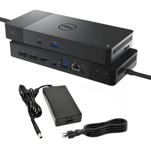 Station d'accueil <span class=keywords><strong>Thunderbolt</strong></span> <span class=keywords><strong>4</strong></span> Dell WD22TB4 avec <span class=keywords><strong>hub</strong></span> <span class=keywords><strong>USB</strong></span>-C et adaptateur secteur 180W, interface <span class=keywords><strong>USB</strong></span> 3.2 pour ordinateur portable et moniteur - Product Image 2