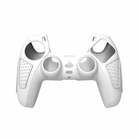Coque en silicone antidérapante OURSTEAM pour manette PS5, protection durable 3D avec points antidérapants pour la protection de la manette PS5