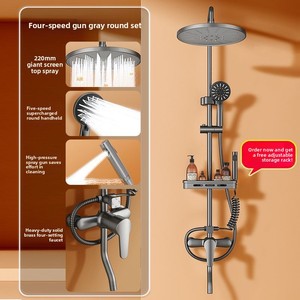 Ensemble <span class=keywords><strong>de</strong></span> <span class=keywords><strong>douche</strong></span> haute pression moderne pour salle <span class=keywords><strong>de</strong></span> bain domestique, pomme <span class=keywords><strong>de</strong></span> <span class=keywords><strong>douche</strong></span> avec fonction <span class=keywords><strong>de</strong></span> surpression, unité autonome - Product Image 6