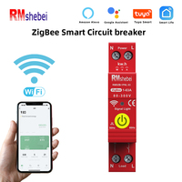 RMshebei Disjoncteur Zigbee MCB1Phase Compteur d'électricité intelligent pour la maison Produits pour la maison intelligente Télécommande de téléphone portable