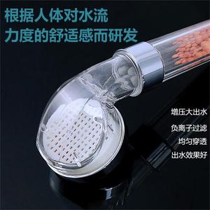 Pommeau de douche Huixin transparent à ions négatifs, grande taille, pressurisé, pour usage domestique - Product Image 4