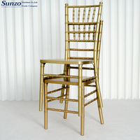 Chaises Chivari en or blanc, coussin pour mariage, fête, Banquet