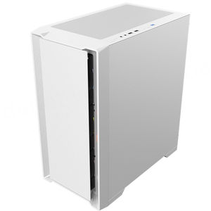 เคสคอมพิวเตอร์เกมมิ่งแบบ Micro ATX/ITX สีขาว พร้อมหน้าต่างกระจก พอร์ต USB3.0 สำหรับคอมพิวเตอร์ตั้งโต๊ะ  แบบ Mid Tower - Product Image 1